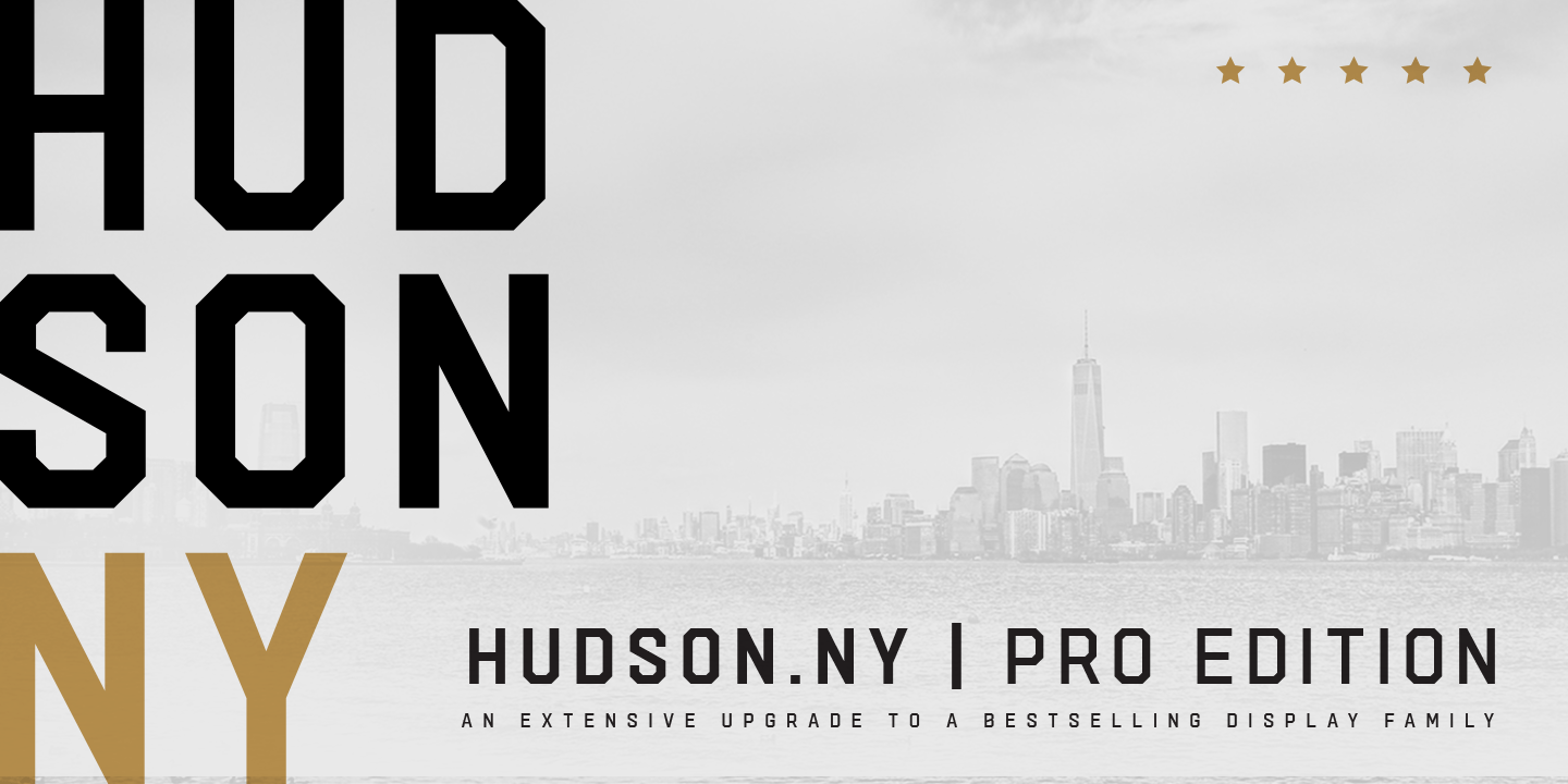 Schriftart Hudson NY Pro Serif